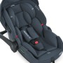 Автокрісло для новонароджених El Camino i-KEEP ME 1186 – атолюлька (ріст 40-87 см), з поворотним механізмом 360°, анатомічною вкладкою та посиленою системою безпеки (бежевий, чорний, сірий)