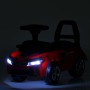 Толокар дитячий Bambi M 6155 — машинка-каталка з музикою, світлом, багажником і захисною спинкою для малюків (білий, блакитний, синій, рожевий, червоний, жовтий)