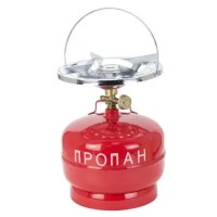 Газовий балон 3 л з пальником для відпочинку на риболовлі полювання та побутових цілей