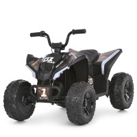 Дитячий електроквадроцикл Bambi одномісний, акумулятор 12V 7-9Ah, 2 мотори 35W, музика MP3, USB, Bluetooth, світло, шкіряне сидіння, EVA-колеса (білий, камуфляж, червоний, синій, зелений, рожевий)