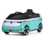 Дитячий електромобіль Volkswagen Bambi одномісний, 2 мотори 35W, акумулятор 12V 7-9Ah, EVA-колеса, музика, Bluetooth, світло (бірюзовий, рожевий)