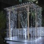 Гірлянда «Водоспад» вулична, біла, 480 LED, прозорий провід, 3×2 м, 20 ниток, декоративне освітлення Гірлянда «Водоспад» вулична, біла, 480 LED, прозорий провід, 3×2 м, 20 ниток, декоративне освітлення