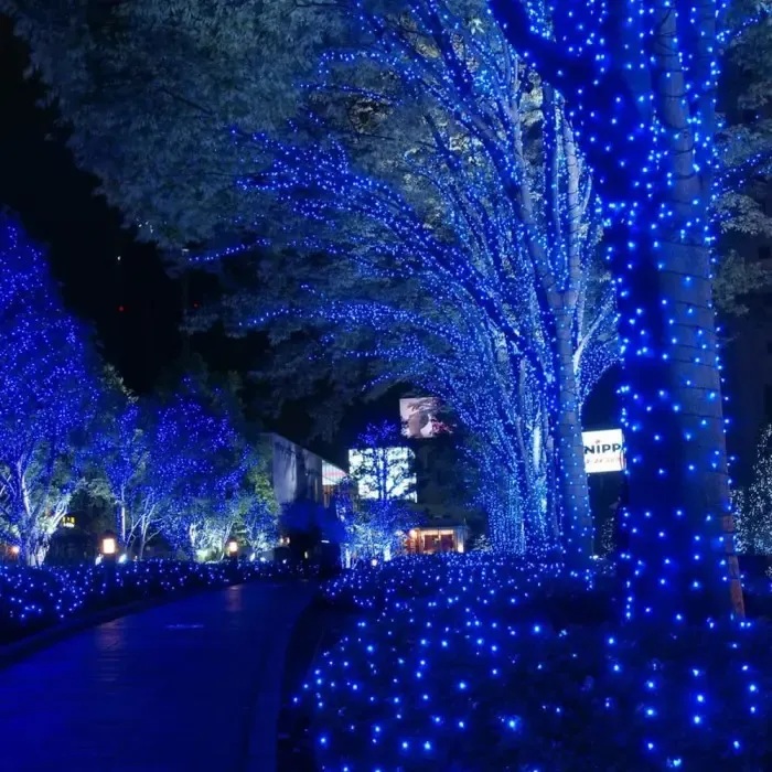 Вулична гірлянда 800 LED, 50 м, синє світло, зелений провід – зовнішнє декоративне освітлення Вулична гірлянда 800 LED, 50 м, синє світло, зелений провід – зовнішнє декоративне освітлення