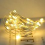 Світлодіодна гірлянда «Крапля роси» 50 LED, 5 м, теплий білий, на батарейках, 1 режим, декоративне освітлення Світлодіодна гірлянда «Крапля роси» 50 LED, 5 м, теплий білий, на батарейках, 1 режим, декоративне освітлення