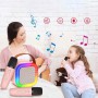 Міні-дитяче караоке K12 з 2 мікрофонами, вбудованою колонкою та LED-підсвічуванням, потужний звук