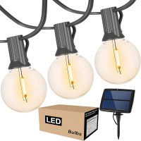 Садова гірлянда на сонячній батареї 1200 mAh, 10 м, 20 LED, з пультом керування — водонепроникна світлодіодна стрічка для декору, колір світіння: білий, теплий білий, різнокольоровий
