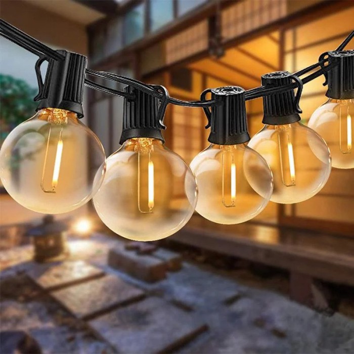 Садова гірлянда на сонячній батареї 1200 mAh, 10 м, 20 LED, з пультом керування — водонепроникна світлодіодна стрічка для декору, колір світіння: білий, теплий білий, різнокольоровий Садова гірлянда на сонячній батареї 1200 mAh, 10 м, 20 LED, з пультом керування — водонепроникна світлодіодна стрічка для декору, колір світіння: білий, теплий білий, різнокольоровий