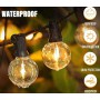 Світлодіодна гірлянда 10 м, 20 LED ламп, тепле біле світло, статичний режим, мережеве живлення 220В — декоративне освітлення