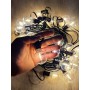Світлодіодна гірлянда 10 м, 20 LED ламп, тепле біле світло, статичний режим, мережеве живлення 220В — декоративне освітлення