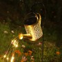 Садовий світильник-лійка на сонячній батареї, багатокольорове LED підсвічування, пластиково-металевий, автономний, вологозахищений, для вулиці, з вбудованою зарядкою Садовий світильник-лійка на сонячній батареї, багатокольорове LED підсвічування, пластиково-металевий, автономний, вологозахищений, для вулиці, з вбудованою зарядкою