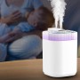 Зволожувач повітря Humidifier 3 л з багатокольоровим LED підсвічуванням, 3 сопла, мережевий кабель/адаптер Зволожувач повітря Humidifier 3 л з багатокольоровим LED підсвічуванням, 3 сопла, мережевий кабель/адаптер
