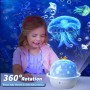 Дитячий нічник з Bluetooth та пультом керування, світлодіодний LED нічник для дітей, USB/акумулятор, музика, кнопки на корпусі, пластиковий корпус