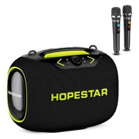 Беспроводная портативная Hopestar PARTYBOX Bluetooth колонка с 2 микрофонами BT5.3/USB/AUX/TF, 120 Вт, TWS, 8h Беспроводная портативная Hopestar PARTYBOX Bluetooth колонка с 2 микрофонами BT5.3/USB/AUX/TF, 120 Вт, TWS, 8h