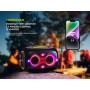 Беспроводная портативная Hopestar PARTYBOX Bluetooth колонка с 2 микрофонами BT5.3/USB/AUX/TF, 120 Вт, TWS, 8h