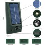 Ультразвуковой отпугиватель животных с солнечной батареей и USB зарядкой – защита от собак, кошек, грызунов и птиц для внешнего использования, с LED фонарями и встроенным аккумулятором