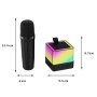 Портативная колонка K18 Bluetooth с 2 микрофонами LED-подсветкой Портативная колонка K18 Bluetooth с 2 микрофонами LED-подсветкой