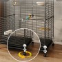 Клетка для птиц 82×37×37 см на колесах – идеальная для разведения и содержания декоративных и домашних птиц, удобно перемещаемая, крепкая и просторная Клетка для птиц 82×37×37 см на колесах – идеальная для разведения и содержания декоративных и домашних птиц, удобно перемещаемая, крепкая и просторная