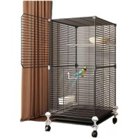 Клетка для птиц 82×37×37 см на колесах – идеальная для разведения и содержания декоративных и домашних птиц, удобно перемещаемая, крепкая и просторная