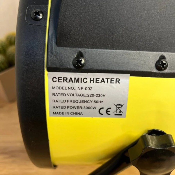 Промышленная тепловая пушка Ceramic Heater NF-02F, 3000 Вт, 220 В — керамический обогреватель для гаража, мастерской и склада Промышленная тепловая пушка Ceramic Heater NF-02F, 3000 Вт, 220 В — керамический обогреватель для гаража, мастерской и склада