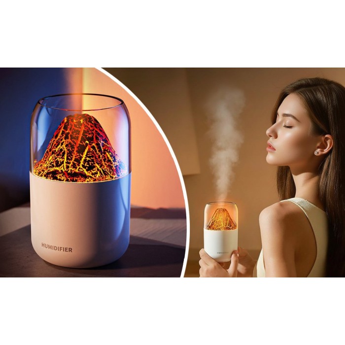Ультразвуковой увлажнитель воздуха с подсветкой «Вулкан Humidifier JSQ-1» 3 в 1 – ароматизатор, ночник, очиститель, 280 мл, USB, тихий (черный, белый) Ультразвуковой увлажнитель воздуха с подсветкой «Вулкан Humidifier JSQ-1» 3 в 1 – ароматизатор, ночник, очиститель, 280 мл, USB, тихий (черный, белый)