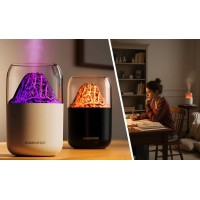 Ультразвуковой увлажнитель воздуха с подсветкой «Вулкан Humidifier JSQ-1» 3 в 1 – ароматизатор, ночник, очиститель, 280 мл, USB, тихий (черный, белый) Ультразвуковой увлажнитель воздуха с подсветкой «Вулкан Humidifier JSQ-1» 3 в 1 – ароматизатор, ночник, очиститель, 280 мл, USB, тихий (черный, белый)