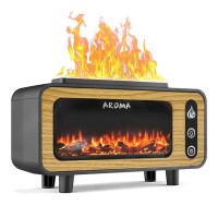 Зволожувач-аромадифузор Vintage Fireplace 200 мл – ультразвуковий ретро-зволожувач повітря з ефектом полум’я, декоративний міні-камін для ароматерапії, USB, 4.5 Вт, пластик, 210×118×80 мм Зволожувач-аромадифузор Vintage Fireplace 200 мл – ультразвуковий ретро-зволожувач повітря з ефектом полум’я, декоративний міні-камін для ароматерапії, USB, 4.5 Вт, пластик, 210×118×80 мм