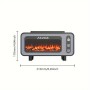 Зволожувач-аромадифузор Vintage Fireplace 200 мл – ультразвуковий ретро-зволожувач повітря з ефектом полум’я, декоративний міні-камін для ароматерапії, USB, 4.5 Вт, пластик, 210×118×80 мм Зволожувач-аромадифузор Vintage Fireplace 200 мл – ультразвуковий ретро-зволожувач повітря з ефектом полум’я, декоративний міні-камін для ароматерапії, USB, 4.5 Вт, пластик, 210×118×80 мм