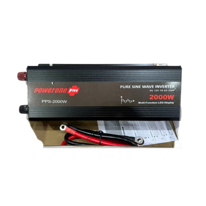 Автомобільний інвертор Powerone Plus PPS-2000W 12V–220V (2000 Вт) із чистою синусоїдою та USB-портами Автомобільний інвертор Powerone Plus PPS-2000W 12V–220V (2000 Вт) із чистою синусоїдою та USB-портами