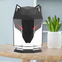 Портативный ультразвуковой увлажнитель воздуха Wolf 650 мл, USB, аромадифузер с подсветкой и резервуаром для эфирного масла, электрический, черный Портативный ультразвуковой увлажнитель воздуха Wolf 650 мл, USB, аромадифузер с подсветкой и резервуаром для эфирного масла, электрический, черный