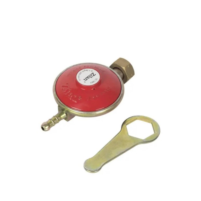 Газовый редуктор Zilan ZLN-0100 для баллона, красный, латунный регулятор давления, контроль подачи газа, безопасное подключение Газовый редуктор Zilan ZLN-0100 для баллона, красный, латунный регулятор давления, контроль подачи газа, безопасное подключение