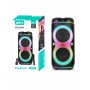 Мощная переносная Bluetooth колонка с аккумулятором, двойными 8” низкочастотными и 3” высокочастотными динамиками, акустическая система для караоке с 1 микрофоном и пультом управления Мощная переносная Bluetooth колонка с аккумулятором, двойными 8” низкочастотными и 3” высокочастотными динамиками, акустическая система для караоке с 1 микрофоном и пультом управления