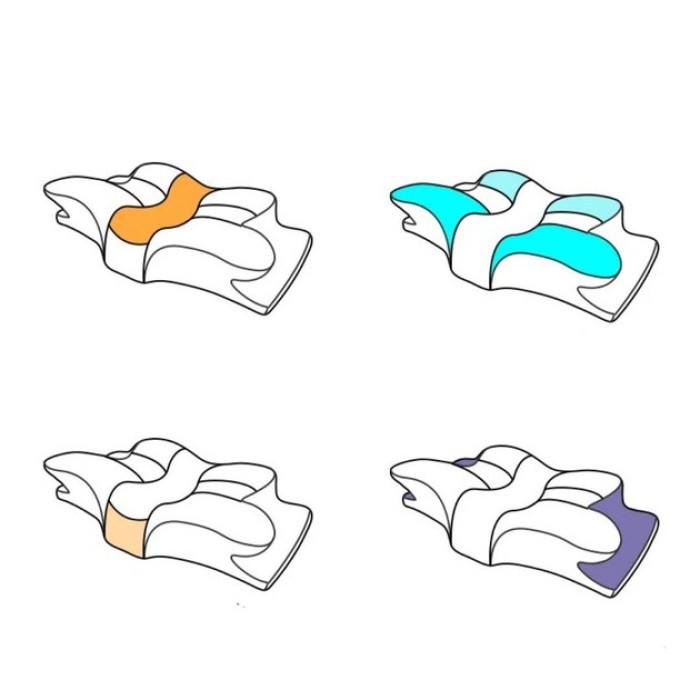 Ортопедическая подушка pillow 04 (60/40/17 см) подушка для сна и поддержки шеи Ортопедическая подушка pillow 04 (60/40/17 см) подушка для сна и поддержки шеи