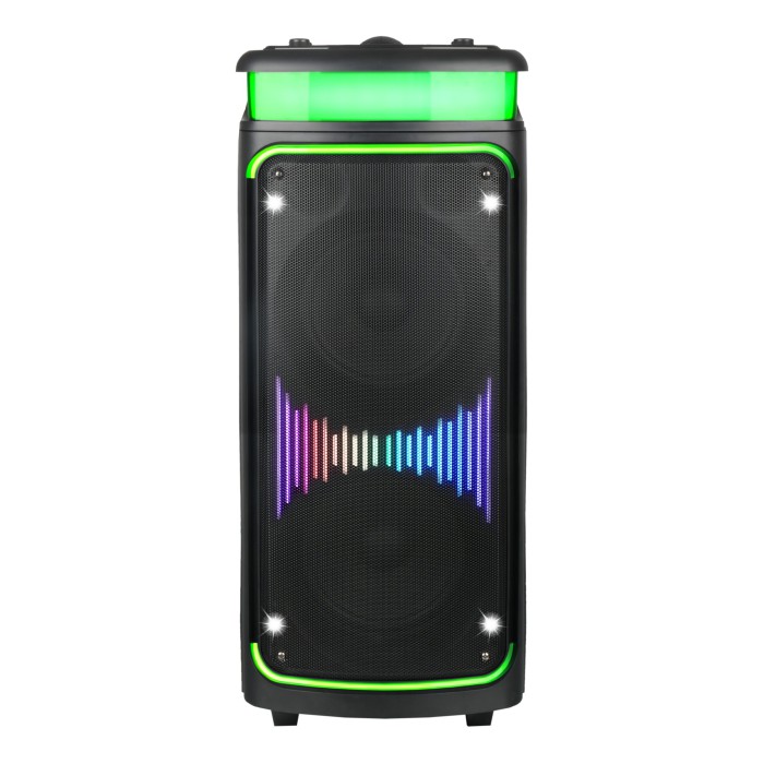 Переносна Bluetooth колонка, караоке з подвійним 8-дюймовим динаміком, акустична система на акумуляторі з 2 бездротовими мікрофонами та пультом дистанційного керування Переносна Bluetooth колонка, караоке з подвійним 8-дюймовим динаміком, акустична система на акумуляторі з 2 бездротовими мікрофонами та пультом дистанційного керування