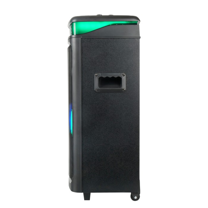 Переносна Bluetooth колонка, караоке з подвійним 8-дюймовим динаміком, акустична система на акумуляторі з 2 бездротовими мікрофонами та пультом дистанційного керування Переносна Bluetooth колонка, караоке з подвійним 8-дюймовим динаміком, акустична система на акумуляторі з 2 бездротовими мікрофонами та пультом дистанційного керування