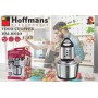 Металлический кухонный измельчитель Hoffmans HM-8840, 2L, 1200W, серебристый, электрический блендер-чоппер для быстрого измельчения и смешивания продуктов