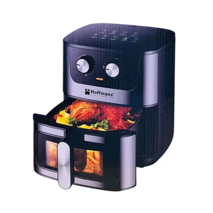 Аерофритюрниця Hoffmans HM-780, 8 л, 2400 Вт — електричний аерогриль-мультипіч без олії, чорно-сірий, з механічним керуванням, універсальна фритюрниця для смаження, запікання та грилю без жиру Аерофритюрниця Hoffmans HM-780, 8 л, 2400 Вт — електричний аерогриль-мультипіч без олії, чорно-сірий, з механічним керуванням, універсальна фритюрниця для смаження, запікання та грилю без жиру