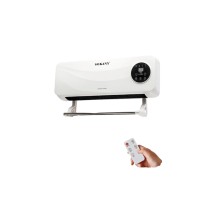 Обогреватель настенный SOKANY 2000 Вт с пультом дистанционного управления и полотенцесушителем — электрическая дуйка с таймером, защитой от перегрева и эффективным обогревом помещений до 20 м²