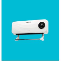 Обігрівач настінний SOKANY SK-18036 2000 Вт з пультом дистанційного керування та сушаркою для рушників — електрична дуйка з таймером, захистом від перегріву та ефективним обігрівом приміщень до 20 м²