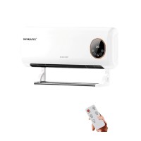 Обогреватель настенный SOKANY 2000 Вт — электрический тепловентилятор с пультом дистанционного управления, полотенцесушителем и таймером, настенная дуйка для эффективного обогрева помещений до 20 м²