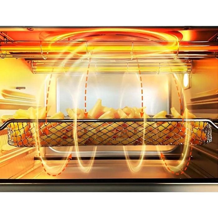 Аерофритюр Sokany, 1800Вт, 18 л, велика ємність, смаження без олії, функція духовки, від мережі, механічне управління, біла Аерофритюр Sokany, 1800Вт, 18 л, велика ємність, смаження без олії, функція духовки, від мережі, механічне управління, біла