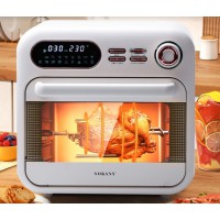 Аерофритюр Sokany, 1800Вт, 18 л, велика ємність, смаження без олії, функція духовки, від мережі, механічне управління, біла Аерофритюр Sokany, 1800Вт, 18 л, велика ємність, смаження без олії, функція духовки, від мережі, механічне управління, біла
