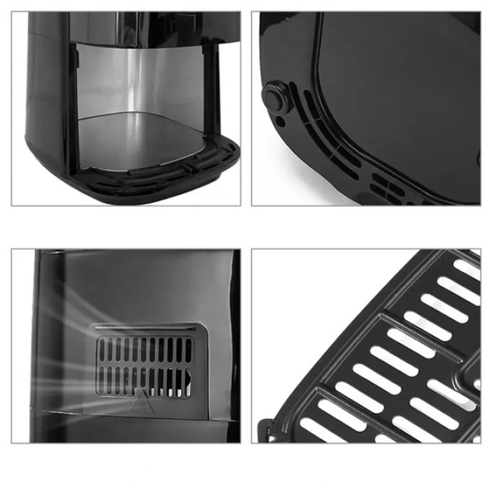 Аерогриль-фритюрниця Sokany, 8,5 л, сенсорна мультипіч із нержавіючої сталі, 2000 Вт, аерофритюрниця без олії, потужна універсальна повітряна піч, чорна з сірим Аерогриль-фритюрниця Sokany, 8,5 л, сенсорна мультипіч із нержавіючої сталі, 2000 Вт, аерофритюрниця без олії, потужна універсальна повітряна піч, чорна з сірим