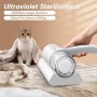 Ручной беспроводной пылесос от пылевых клещей Dust Suction Mite Remover, портативный УФ-прибор для глубокой очистки матрасов, подушек, мягких игрушек и мебели, белый
