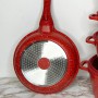 Набор посуды Top Kitchen 10 предметов — алюминиевые кастрюли, сковорода и сотейник с гранитным антипригарным покрытием и жаропрочными стеклянными крышками, универсальная посуда для всех типов плит, красный