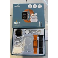 Набір 3 в 1 Smart Watch RM22 — розумний годинник, бездротові навушники Air Pro і Power Bank із бездротовою зарядкою
