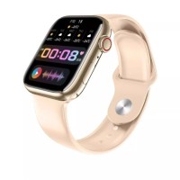 Смарт-годинник GS7 Mini Smart Watch Pink — стильний розумний годинник з великим сенсорним екраном, Bluetooth 5.2 та бездротовою зарядкою