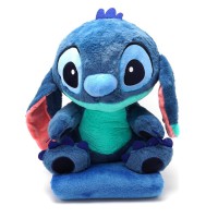 Плед-подушка-іграшка 3в1 «Стіч» 40 см (плед 175×110 см) — м’який плюшевий аксесуар для дому та подорожей