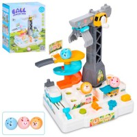 Ігровий гараж із краном, світлом і звуком, кульками та рухомими деталями, 32 см