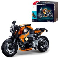 Мотоцикл-конструктор M38-B1130, 196 елементів, детальна модель 1:12