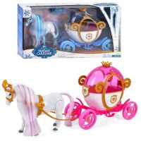 Дитяча карета з конем 118B-21B — рухома лошадка, звукові ефекти